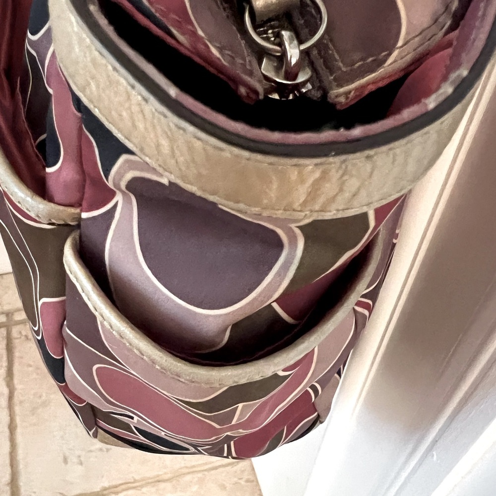 Coach authentic vintage multi-colored logo tote bag - Picture 5 of 13